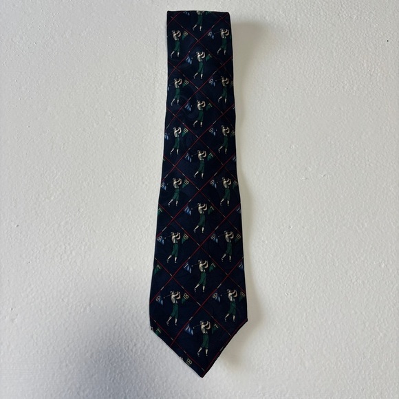 Vintage Other - Frame - Vintage Silk Golf Tie